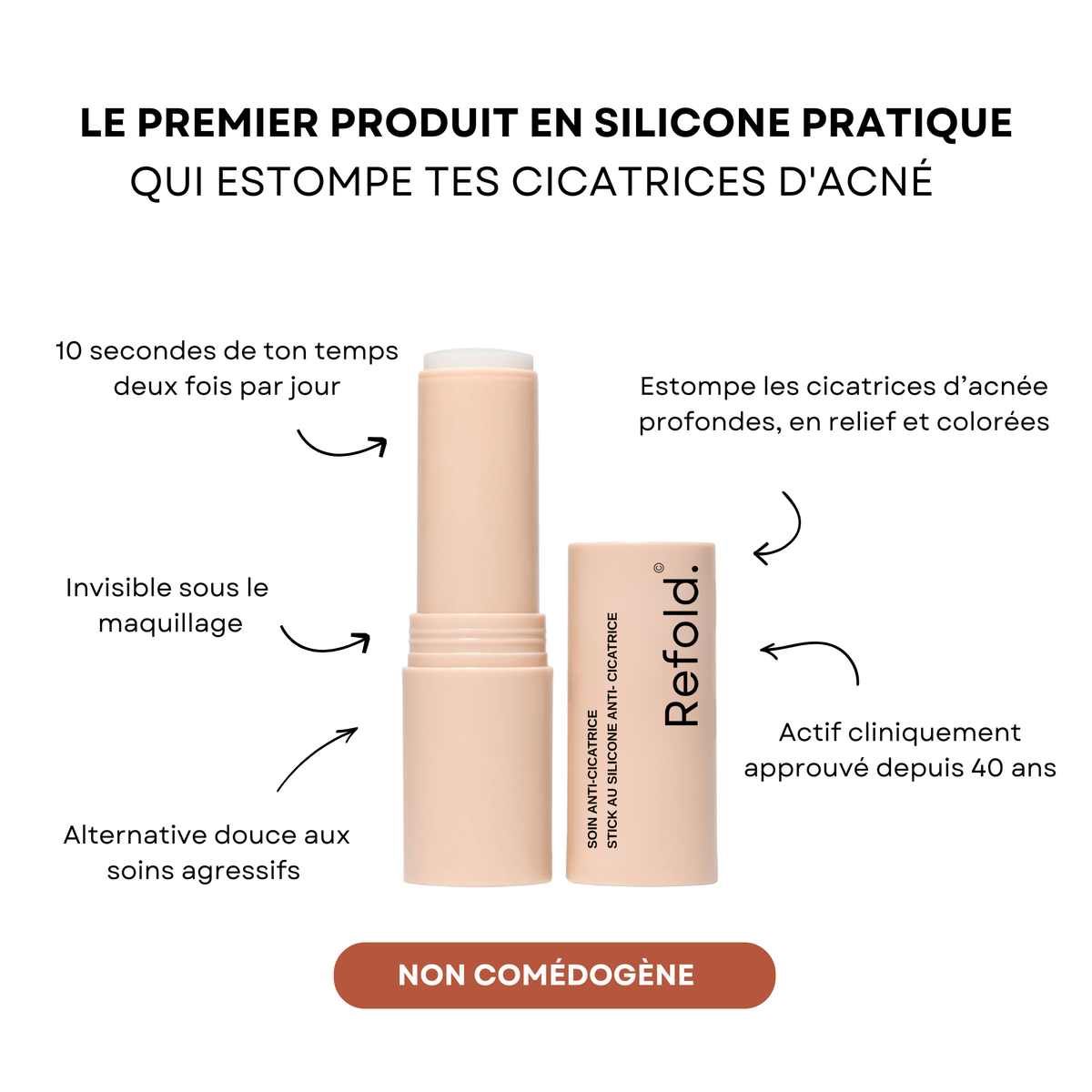 Stick Clinique — Réparateur cicatrices d'acné